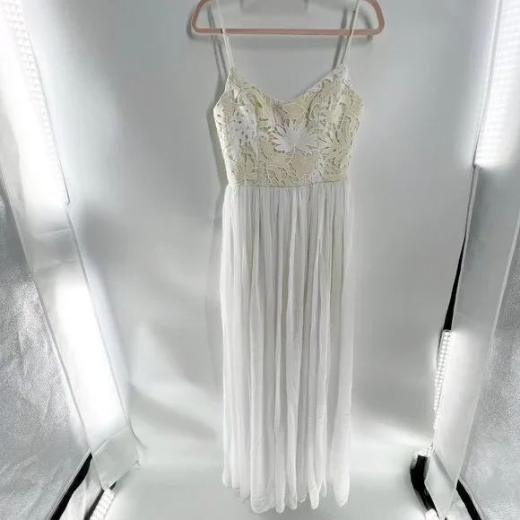 Dress the Population Asha Lace and Chiffon Gown size S NEW - Picture 4 of 13